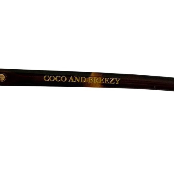 Coco And Breezy Storm Fashion Eyewear Sunglasses Amber/Gold 101 NWOT - Picture 7 of 12